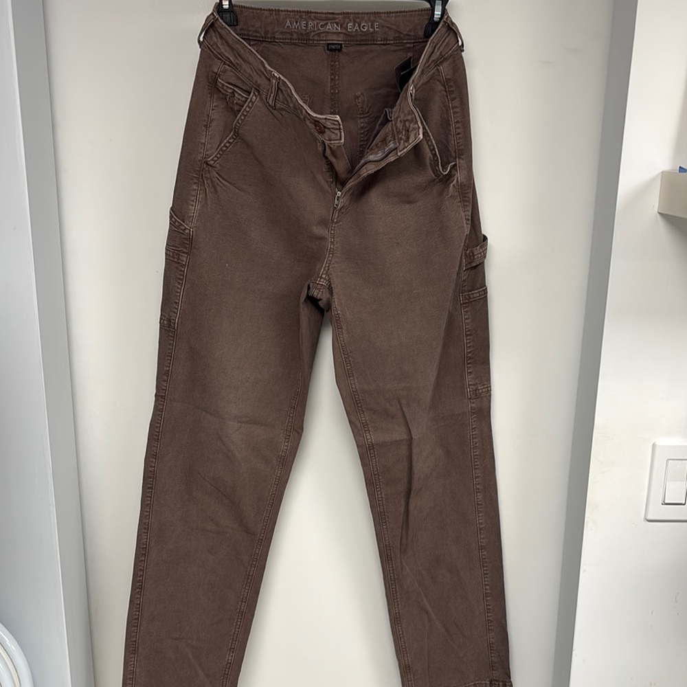 Women’s American Eagle High Rise Brown Cargo Pants